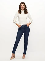 Metallic Detail Pullover & Slim Leg Jeans