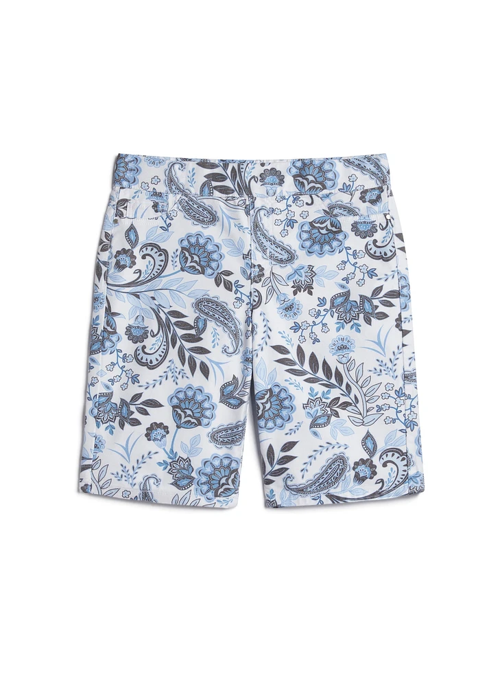 Short à enfiler motif cachemire