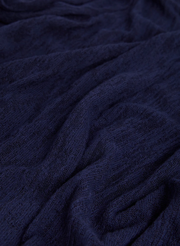 3/4 Sleeve Knit Cover-Up