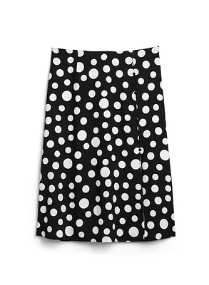 Polka Dot Midi Skirt