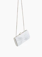 Drape Effect Shimmery Clutch