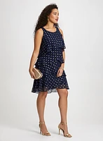 Tiered Polka Dot Print Dress