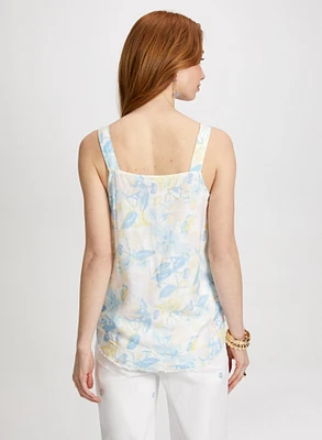 Square Neck Floral Print Cami