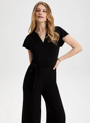 Wide Leg V-Neck Jumpsuit