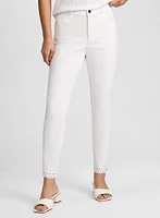 Bow Detail Slim Leg Jeans
