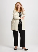 Knit Cardigan & Straight Leg Pants