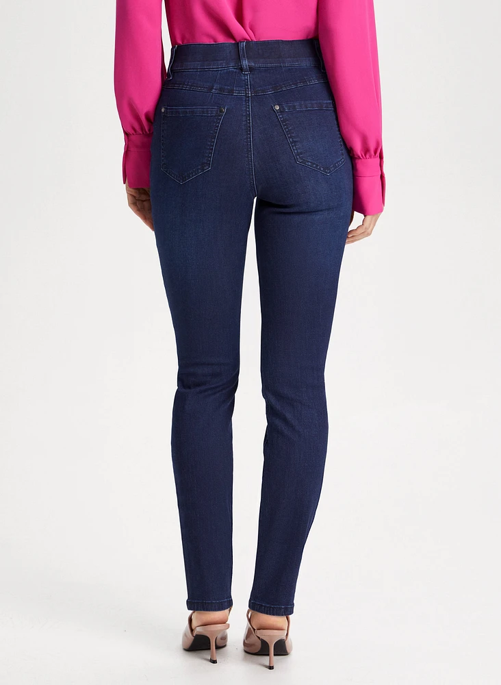 Slim Leg Pull-On Jeans