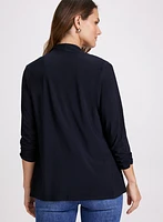 Asymmetric Open Front Cardigan