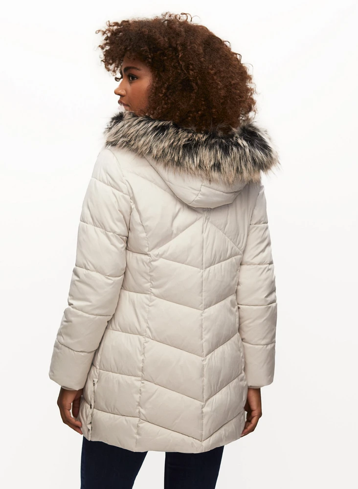 Quilted Vegan Down Coat