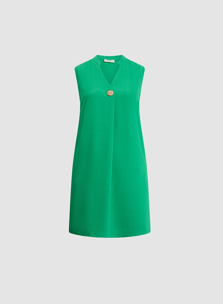 Decorative Button Dress