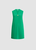 Decorative Button Dress