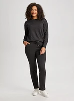 Drawstring Waist Pull-On Pants