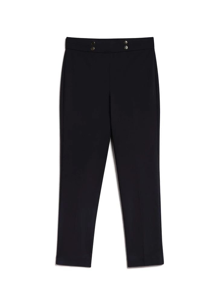 Pantalon 7/8 à détail boutons