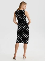 Polka Dot Belted Dress