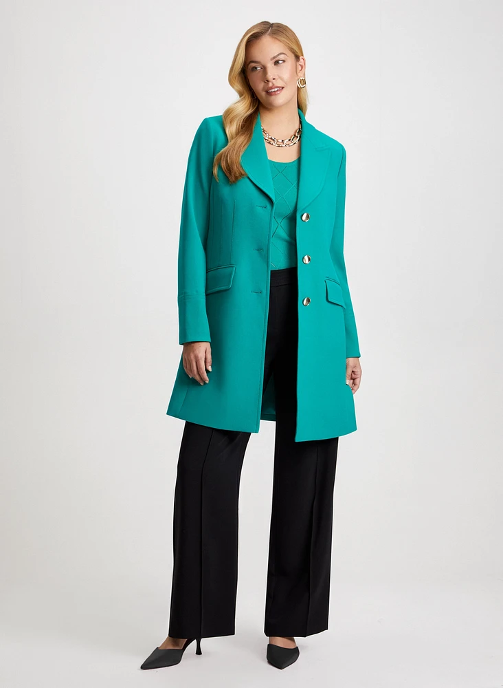 Mid-Length Coat & Modern Fit Pants