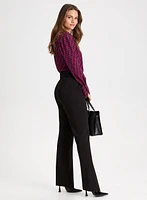 Belted Straight Leg Pants