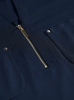 Short Sleeve Dress with Patch Pockets