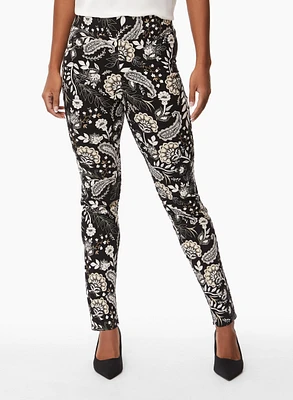 Pantalon motif cachemire à enfiler