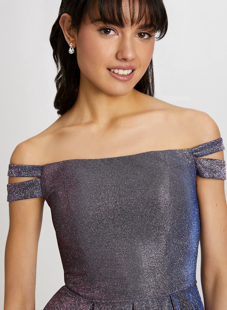 Strapless Glitter Dress