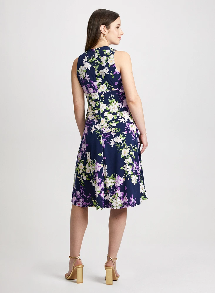 Botanical Empire Waist Dress
