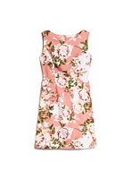 Rose Print Sleeveless Dress