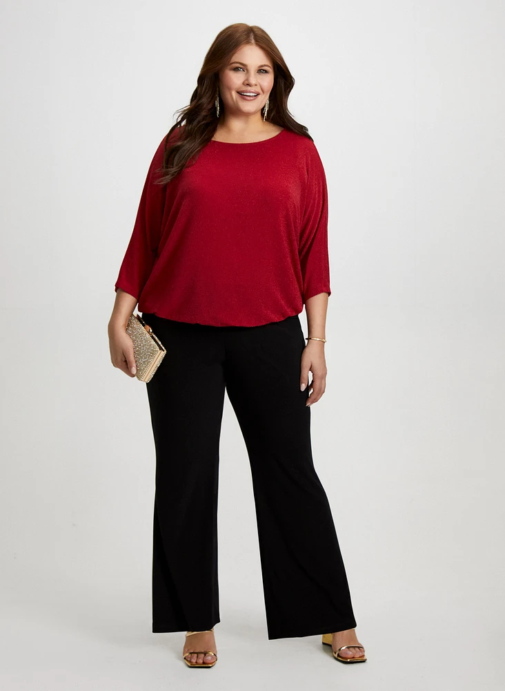 Dolman Sleeve Top & Bootcut Pants