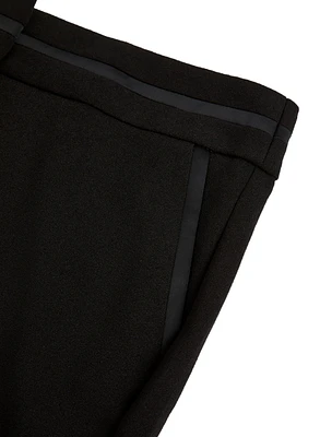 City Fit Satin Detail Pants