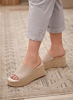 Zipper Detail Cargo Capris