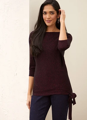 Tie Detail Dolman Sleeve Sweater