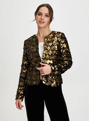 Veste courte à sequins