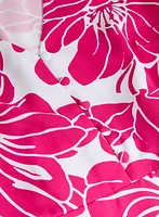 Floral Self-Tie Sash Dress