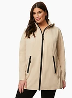 Water-Repelling Hooded Coat