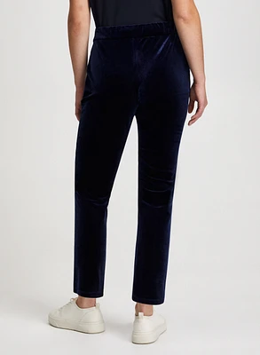 Pull-On Velour Pants