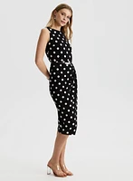 Polka Dot Belted Dress