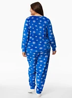 Printed Velour Pyjama Set