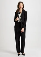 Wrap-Style Top & Modern Fit Pants