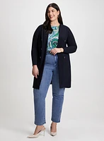 Long Cardigan & Straight Leg Jeans