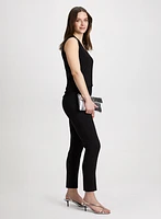 Slim Leg Pull-on Bengaline Pants