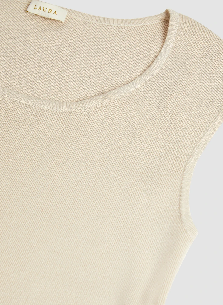 Fitted Cap Sleeve Top