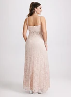 Corset-Style Lace Dress