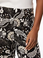 Pantalon motif cachemire à enfiler
