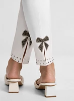 Bow Detail Slim Leg Jeans