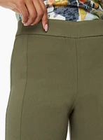 Pull-On Side Slit Capris