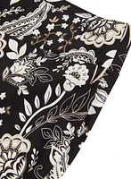 Pantalon motif cachemire à enfiler