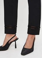 Sofia Pearl Detail Straight-Leg Pants - Regular