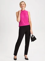 City Fit Pants & Sleeveless Shimmer Top