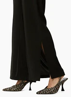 Slit Detail Wide Leg Pants