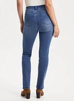 Embroidered Straight Leg Jeans