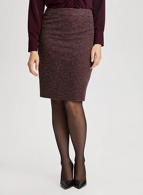 Bouclé Pencil Skirt