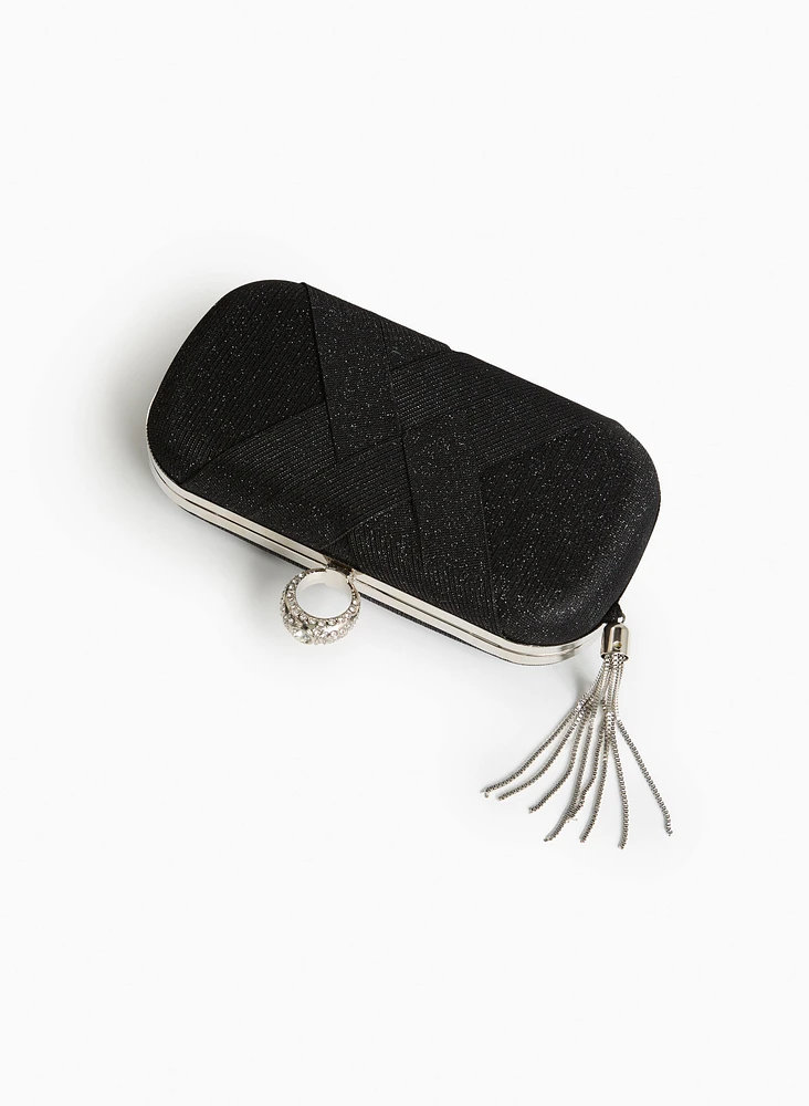 Box Clutch With Chain Strap